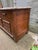 Antique French Art Deco Style Marble Top Oak Wood Cabinet Sideboard With Geometric Front For Sale - Image 12 of 18