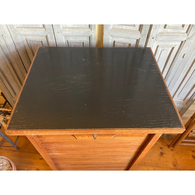 French Roller Shutter Cabinet, 1920s For Sale - Image 9 of 12