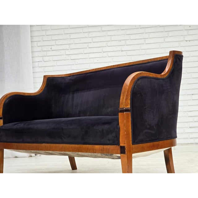 Danish Art Deco Style 2-Seater Sofa in Ash and Furniture, 1950s For Sale - Image 15 of 18