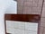 1950’s American Mod Century Modern Walnut Coffee Table With Atomic Tile Inserts For Sale - Image 4 of 9
