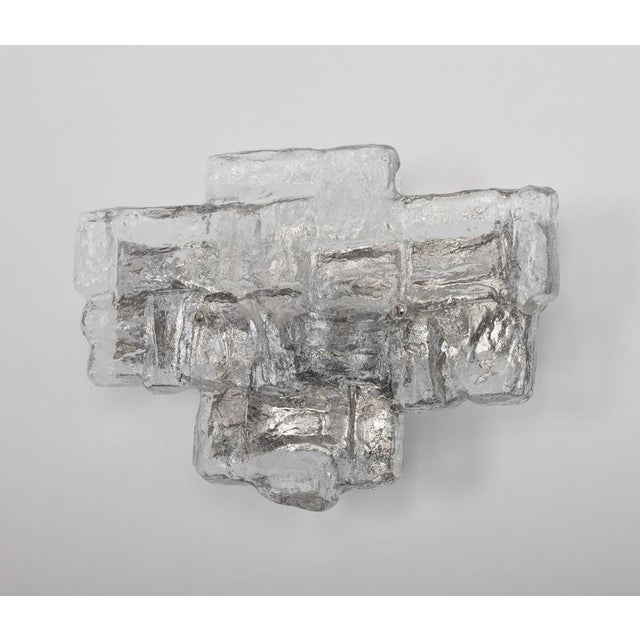 Large Vintage Murano Wall Light from Kalmar, Austria, 1960s For Sale - Image 3 of 13