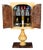Vintage Italian Goatskin Bar Cabinet on Pedestal Base by Aldo Tura, 1960 For Sale