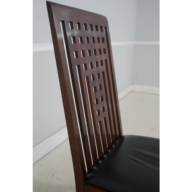 Brown Set of 8 Stickley Metropolitan Collection Cherry Dining Chairs For Sale - Image 8 of 18