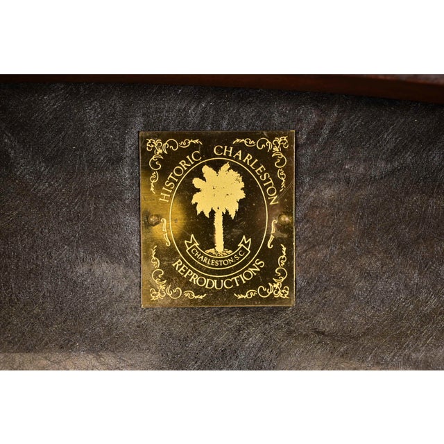 Baker Furniture Historic Charleston Chippendale Carved Mahogany Stool or Ottoman For Sale - Image 10 of 11