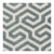 Sample - Schumacher Ming Fret Velvet Fabric in Mineral For Sale