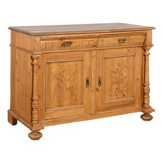 19th Century Danish Pine Sideboard For Sale