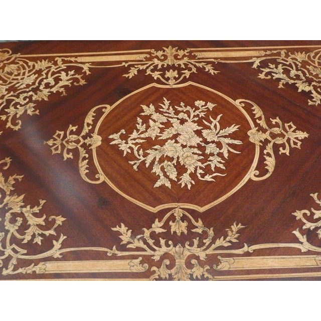 Antique Louis XVI French Walnut and Mahogany Games Table, 1920 For Sale - Image 10 of 18