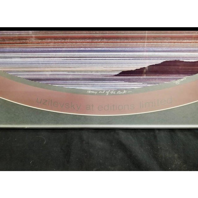 Printmaking Materials Uzilevsky Limited “Honey Out of the Rock” Hand Signed Serigraph For Sale - Image 7 of 11