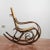 Wood and Straw Rocking Chair in the style of Thonet For Sale - Image 4 of 18