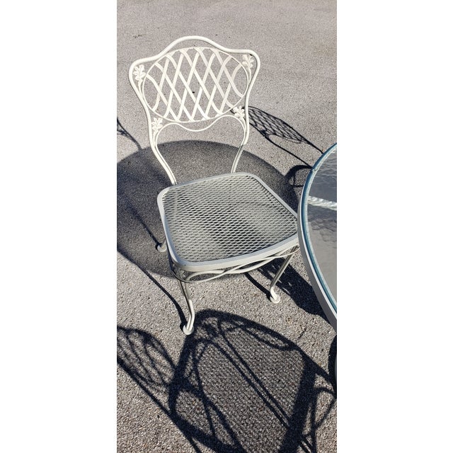 Vintage Outdoor Dining Table and 4 Matching Chairs Chairish