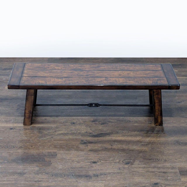Constructed of solid poplar, veneer, and MDF with an antique bronze finish support bracket. Brand: Pottery Barn. Original...