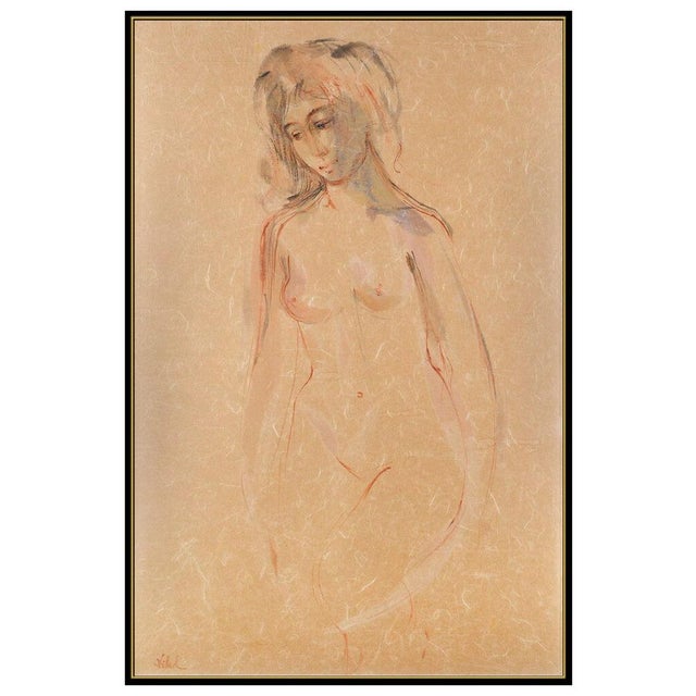 Impressionist Mid 20th Century Standing Nude, Edna Hibel For Sale - Image 3 of 5