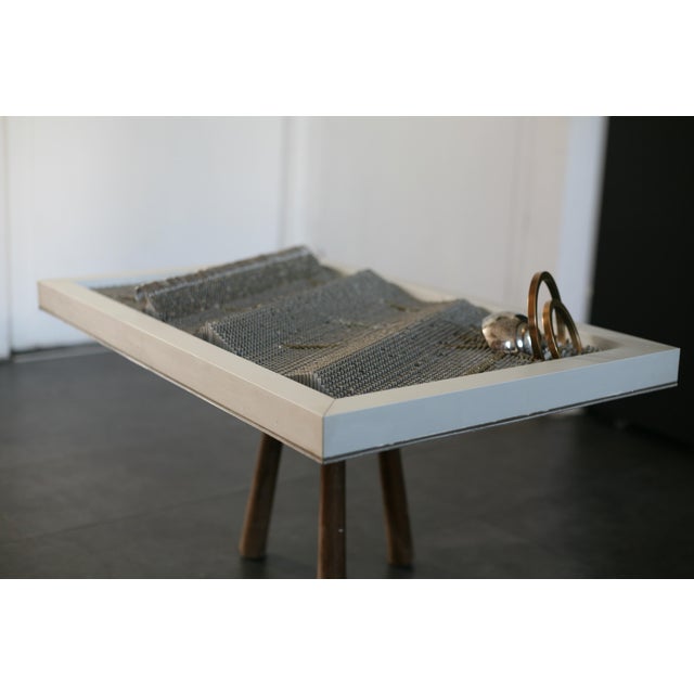 Sculpture, 1980s, Steel Rods with Aluminum Support For Sale - Image 16 of 18