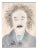 Lilya Vorobey Modern Watercolor Etching "Albert Einstein" 1989 For Sale