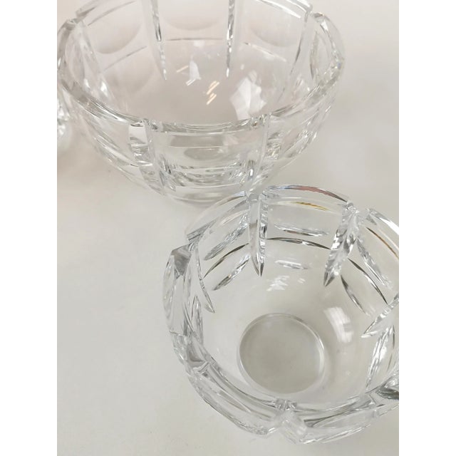 Art Deco Crystal Bowls by Simon Gate for Orrefors, 1960s, Set of 3 For Sale - Image 11 of 14