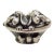 Vintage Italian Handmade Genuine Silver Sleeping Puppies Basket Figurine Sacchetti Arezzo 800 Continental Silver Dog Miniature Sculpture For Sale