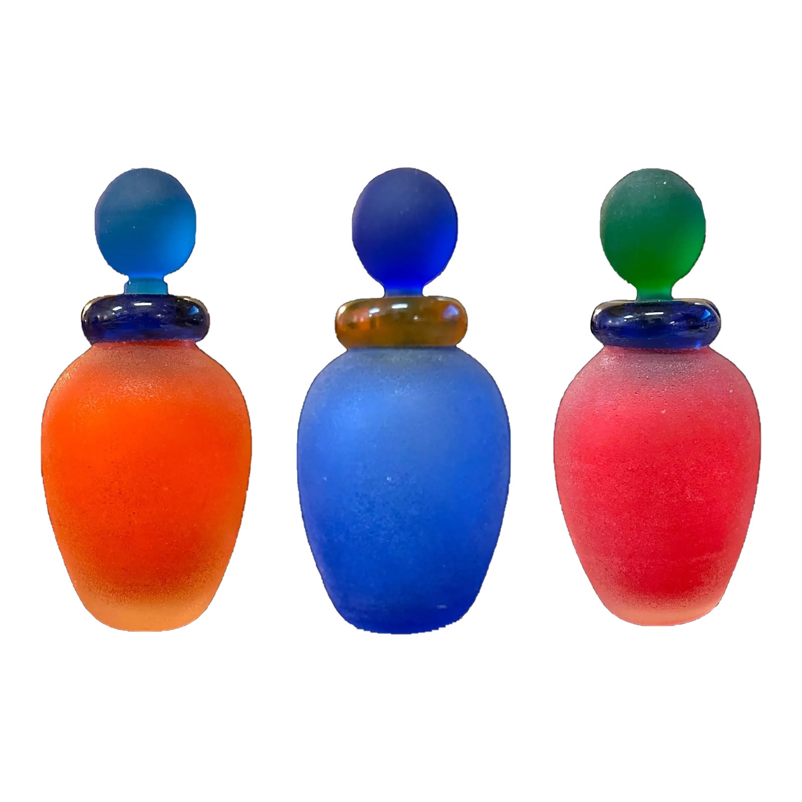 Vintage Murano Franco Moretti Signed Satinato Scent / Perfume