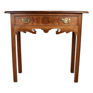 Vintage Small Scale Console Side Table Mahogany For Sale