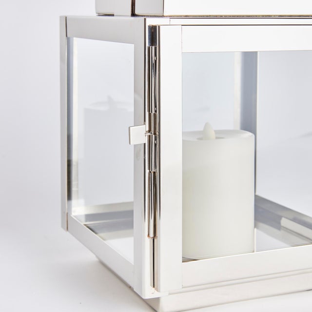 Silver Adwin Outdoor Lantern Small For Sale - Image 8 of 8