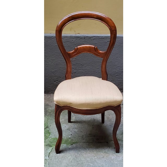 Wood Louis Philippe Chairs, Set of 4 For Sale - Image 7 of 8