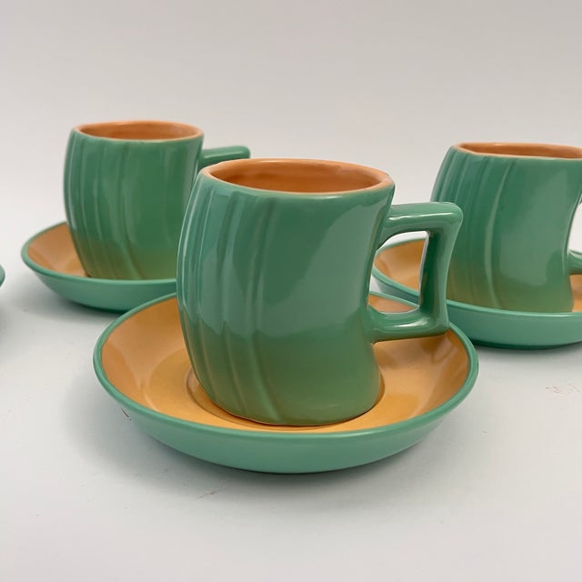 Vintage Ceramic Set to Cacao by Massimo Iosa Ghini for Naj Oleari, 1980, Set of 7 For Sale - Image 15 of 18