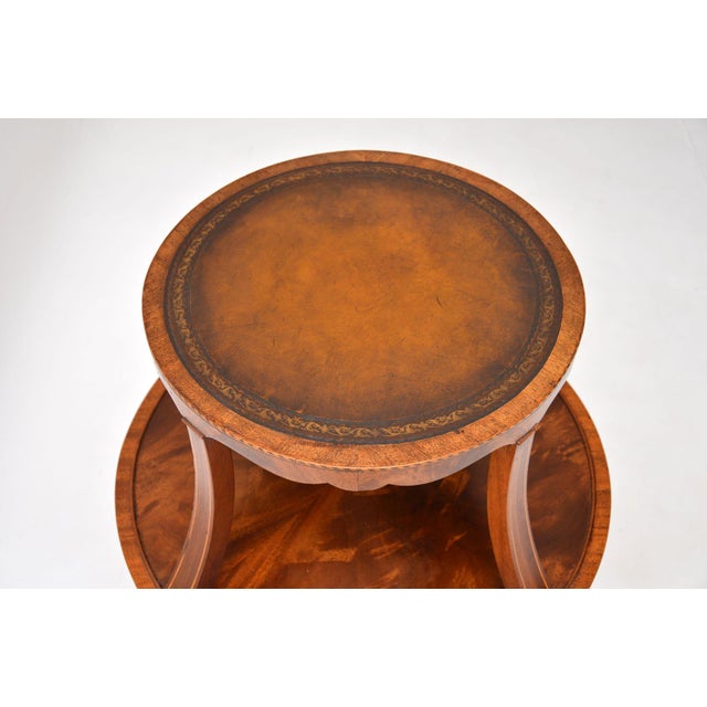 Vintage Regency Two-Tier Side Table, 1930s For Sale - Image 4 of 9