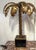 Modern Late 20th Century Pair of Maison Jansen Style Gilt Metal Palm Tree Table Lamps For Sale - Image 3 of 15