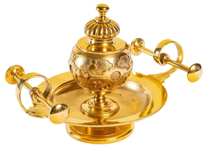 19th Century Inkwell in Gilded Bronze