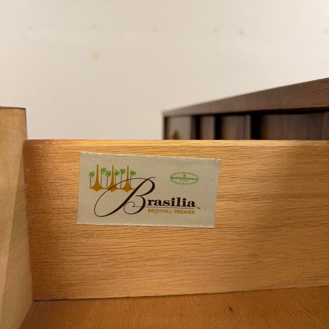 Broyhill Brasilia Vintage Lowboy Dresser For Sale - Image 11 of 11