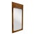 Large Mid-Century Modern Burl Wood Wall Mirror With Rounded Corners and Inset Glass by Milo Baughman for Lane For Sale