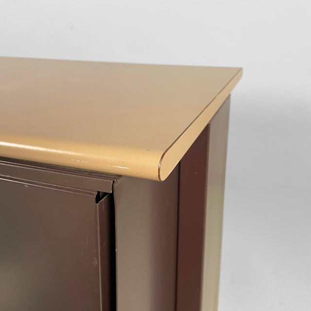 Italian Brown Metal Synthesis 45 Sideboard attributed to Ettore Sottsass for Olivetti, 1970s For Sale - Image 17 of 18