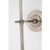 Modern Thomas O'Brien for Visual Comfort Signature Bryant 27" Cordless Tail Sconce in Antique Nickel with Linen Shade For Sale - Image 3 of 13