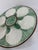 Light Green 1930s French Longchamp Green and White Majolica Oyster Plate For Sale - Image 8 of 16