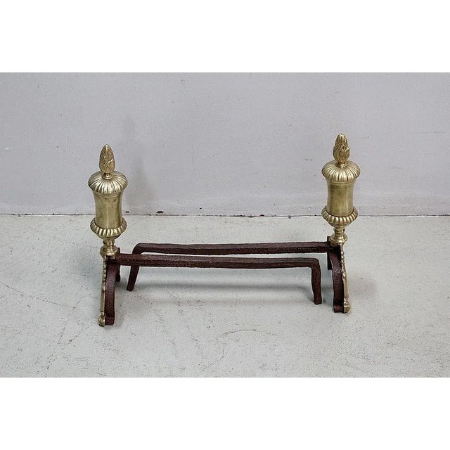 19th Century Napoleon III Andirons, Set of 2 For Sale - Image 5 of 9