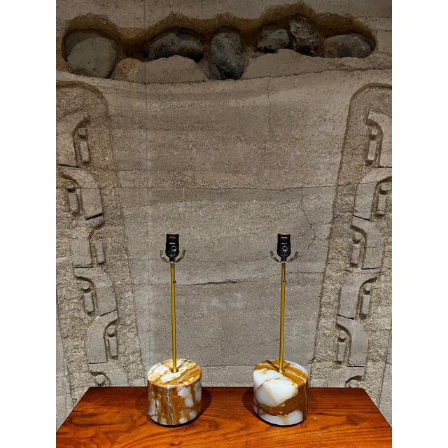 Pr Limited Edition Polished Quartz Table Lamps For Sale - Image 11 of 11