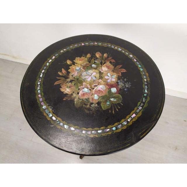 Napoleon III Flower Pedestal Table For Sale - Image 4 of 18