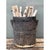 Vintage Patinated Wood Bucket For Sale - Image 9 of 12