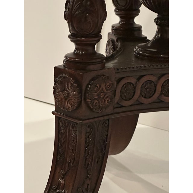 Center Hall Mahogany and Lacquered Coconut Shell Round Table For Sale - Image 9 of 13