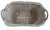 Wood Rustic Primitive Farmhouse French Wicker Market Basket With Number Plate For Sale - Image 7 of 9