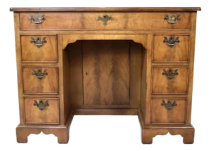 Mahogany Kneehole Desk by Charak Furniture Company