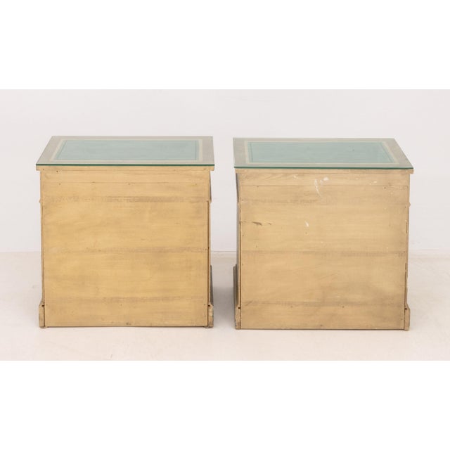 French Provincial Style Painted Cabinets, Pair For Sale - Image 10 of 10