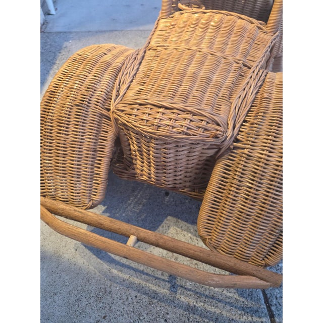 Giant Vintage Wicker and Rattan Luxury Automobile For Sale - Image 12 of 16