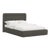 Stoffer Home x Cloth & Company Marisa Platform Bed in Textured Linen Charcoal - Full/Double For Sale
