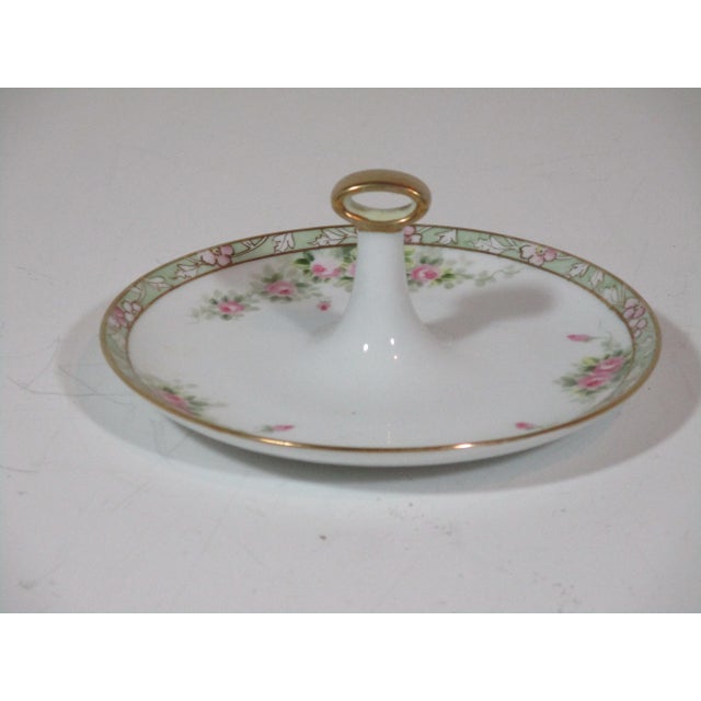 Victorian Nippon Handle Serving Plate For Sale - Image 3 of 6