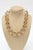 1980s Vintage 1980's Anne Klein Lucite and Ball Gold Filled Loop Necklace For Sale - Image 5 of 7