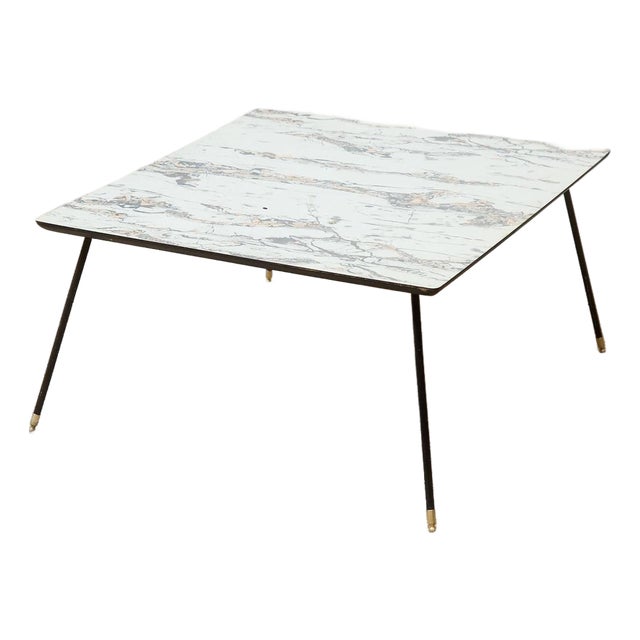 Faux Marble 1960’s Coffee Table For Sale
