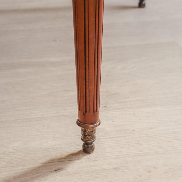 Wood Antique Louis XVI Round Cherrywood Dining Table, 19th Century For Sale - Image 7 of 13