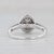 2010s 0.52ctw Diamond Halo Engagement Ring 14k White Gold Size 7 Cathedral Band For Sale - Image 5 of 7