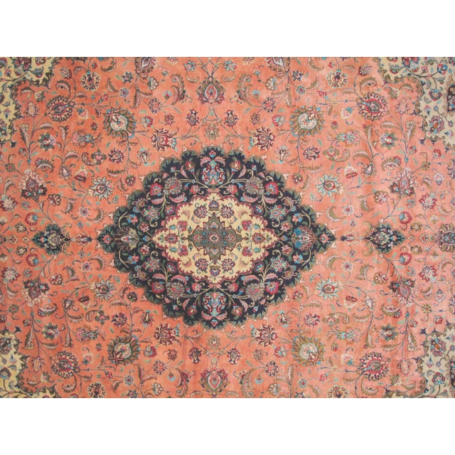 1970s Persian Silk Qum Rug - 9'9"x 1210' For Sale - Image 4 of 7