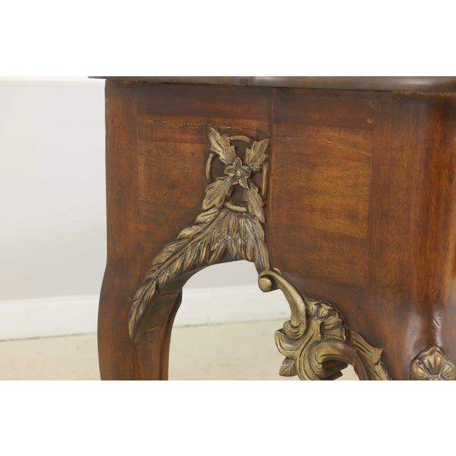 Italian Design Walnut 3 Drawer Console Sideboard For Sale - Image 11 of 12